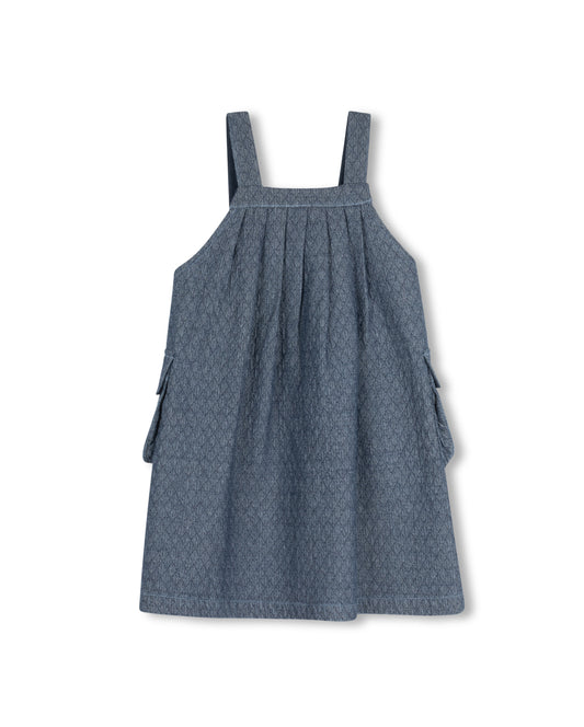PHIL AND PHOEBE BLACK DENIM QUILTED POCKET JUMPER