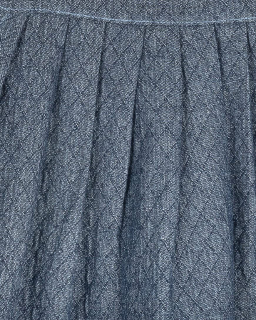 PHIL AND PHOEBE BLACK DENIM QUILTED POCKET JUMPER