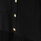 MINIMAL BLACK KNIT BLAZER SLIP DRESS SET