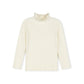 ONE CHILD IVORY RUFFLE COLLAR SWEATER