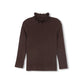 ONE CHILD BROWN RUFFLE COLLAR SWEATER