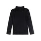 ONE CHILD BLACK RUFFLE COLLAR SWEATER