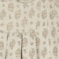 ONE CHILD CREAM RUSTIC FLORAL COLLAR DRESS