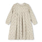 ONE CHILD CREAM RUSTIC FLORAL COLLAR DRESS