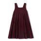ONE CHILD BURGUNDY WOOL V PLEAT JUMPER