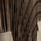 VIBE BROWN PLAID ACCORDIAN PLEAT MIDI SKIRT
