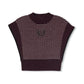 VIBE PLUM STRIPE KNIT VEST
