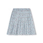 PHIL AND PHOEBE LIGHT BLUE HEART PRINT PLEATED SKIRT