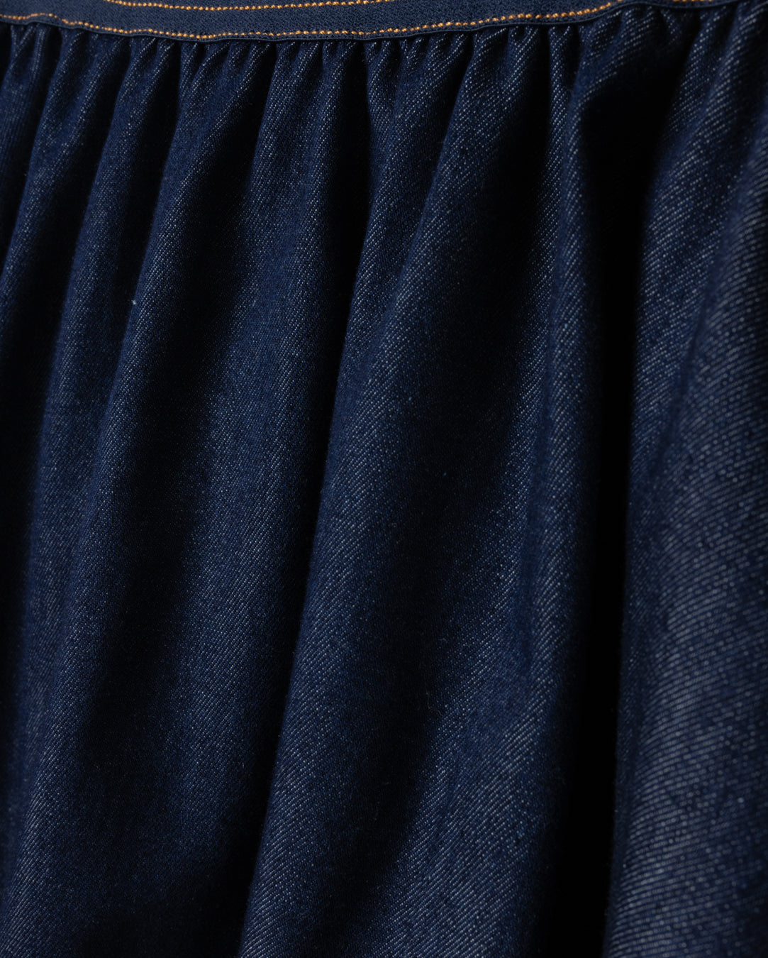 HELLO YELLOW DENIM WIDE WAISTED SKIRT