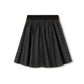HELLO YELLOW BLACK DENIM WIDE WAISTED SKIRT