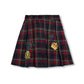 PHIL AND PHOEBE RED PLAID APPLIQUE SKIRT