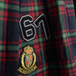 PHIL AND PHOEBE RED PLAID APPLIQUE SKIRT