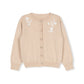 LILOU PINK FLOWER EMBROIDERED CARDIGAN