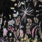 MINIMAL BLACK FLOWER PRINT SLIP DRESS