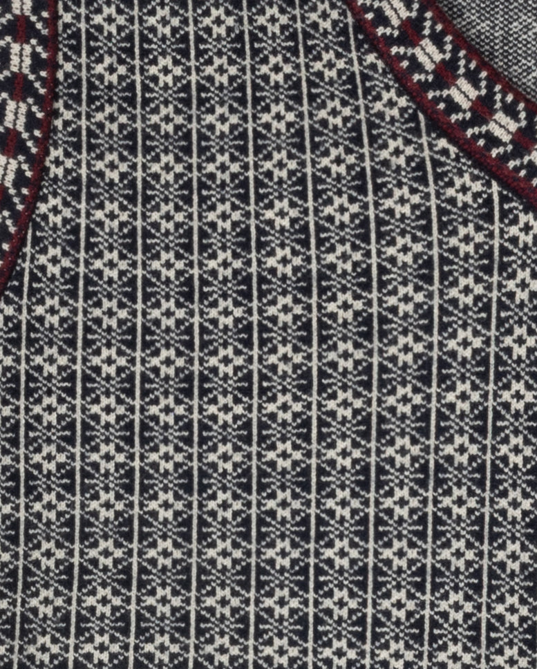 VIBE GREY CHECKED DESIGN KNIT VEST