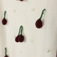 PAPILLON IVORY CHERRY KNIT SWEATER