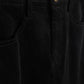 VIBE BLACK CORDUROY FRINGE HEM SKIRT