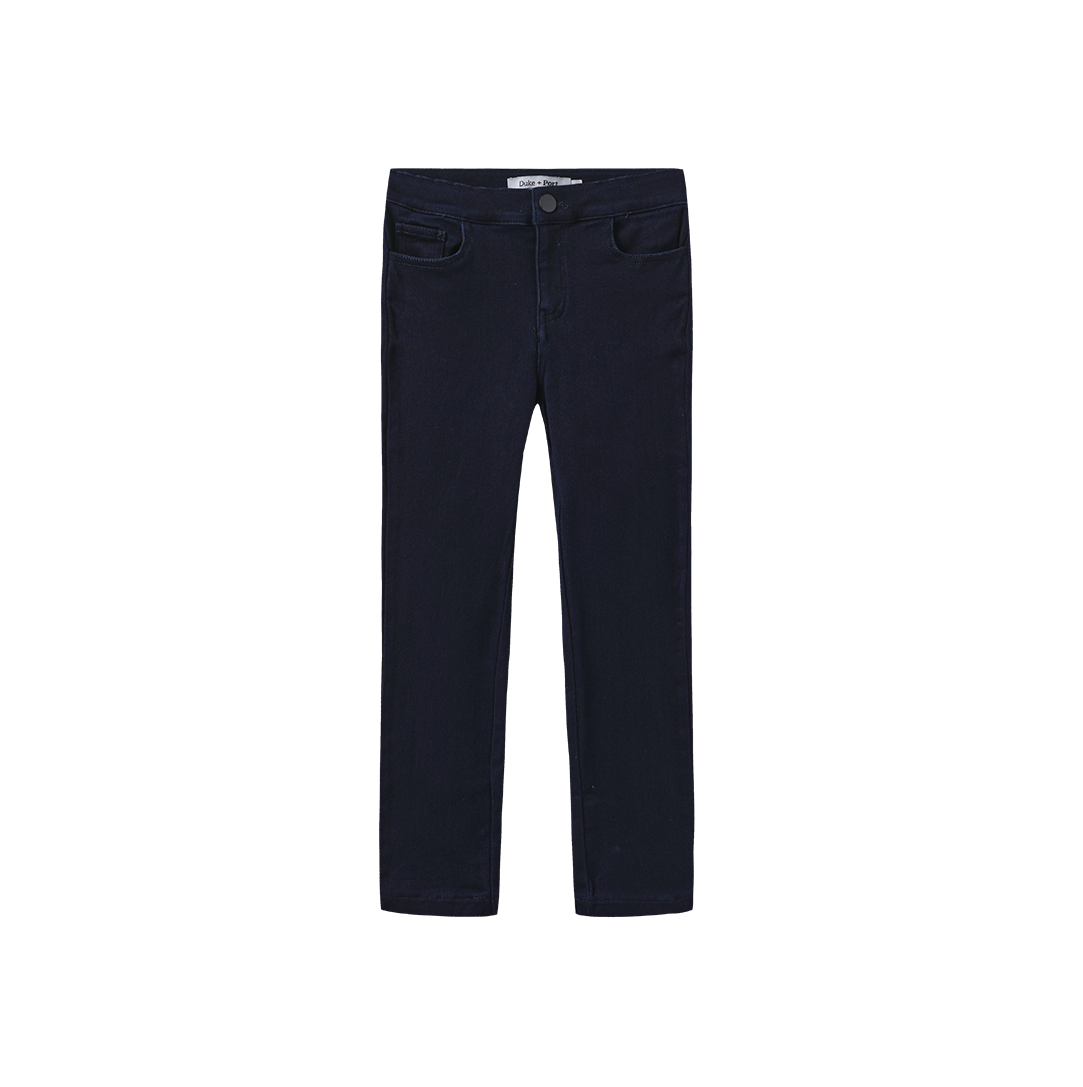 DUKE AND PORT NAVY STRETCH JEAN PANTS