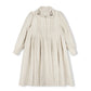 ONE CHILD CREAM PLAID COLLAR DRESS
