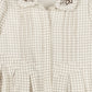 ONE CHILD CREAM PLAID COLLAR DRESS