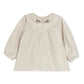 ONE CHILD CREAM PLAID COLLAR BLOUSE