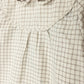 ONE CHILD CREAM PLAID COLLAR BLOUSE