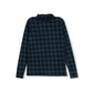 HELLO YELLOW HUNTER GREEN PLAID PRINT TURTLENECK