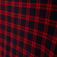 HELLO YELLOW RED PLAID PRINT TURTLENECK