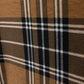 HELLO YELLOW CAMEL PLAID PRINT TURTLENECK