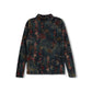 HELLO YELLOW DEEP FLORAL PRINT TURTLENECK