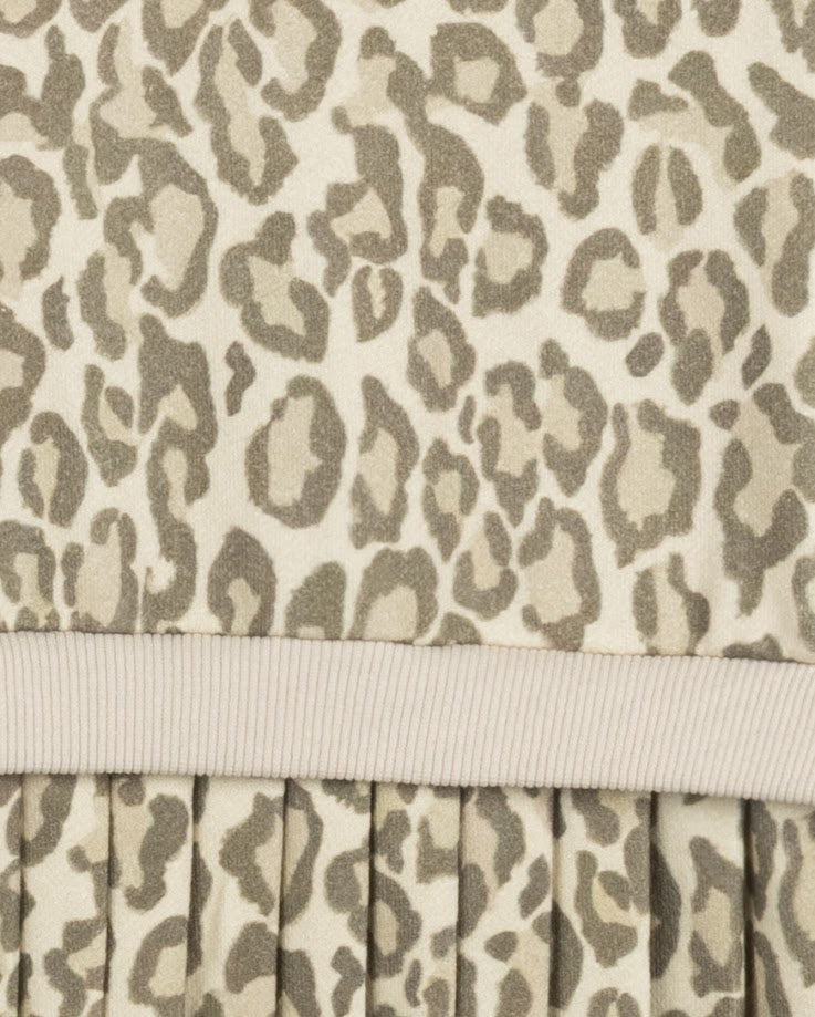 PHIL AND PHOEBE BROWN LEOPARD PRINT SWEATSHIRT DRESS