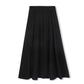 VIBE BLACK PONTI PANELED MIDI SKIRT