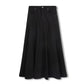 VIBE BLACK SWEATSHIRT FLYFRONT MIDI SKIRT