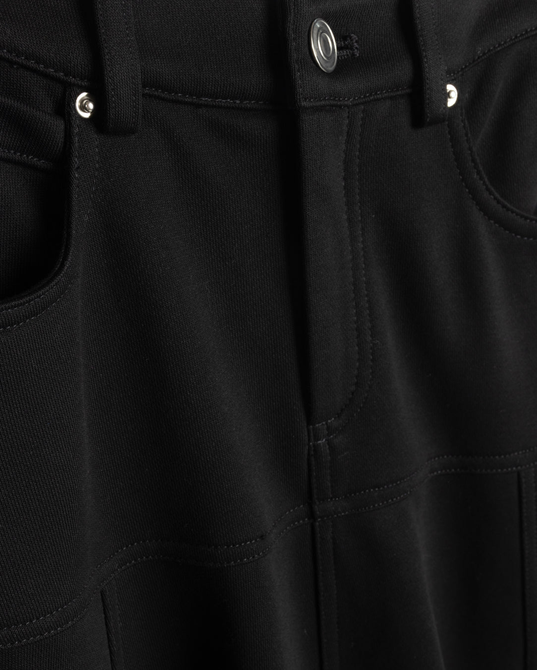 VIBE BLACK SWEATSHIRT FLYFRONT MIDI SKIRT