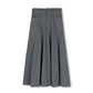 VIBE CHARCOAL SWEATSHIRT FLYFRONT MIDI SKIRT