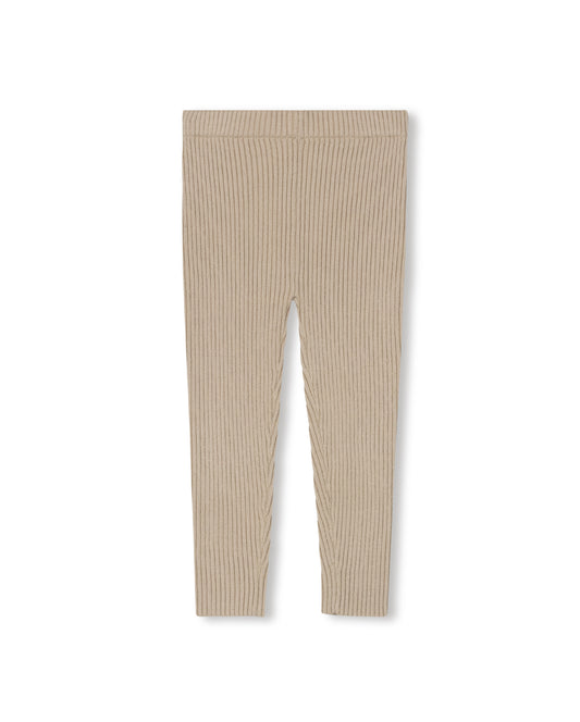 ONE CHILD TAN KNIT LEGGING