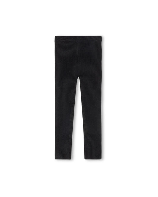 ONE CHILD BLACK KNIT LEGGING