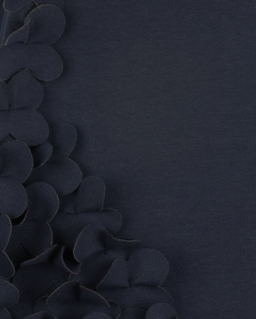 LILOU NAVY FLOWER APPLIQUE JUMPER