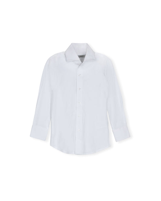 HARPER JAMES WHITE STRETCH BUTTON DOWN SHIRT