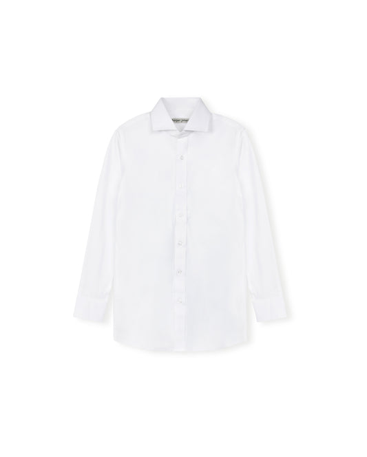 HARPER JAMES WHITE STRETCH BUTTON DOWN SHIRT