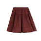 HELLO YELLOW BURGUNDY DENIM SEAM SKIRT