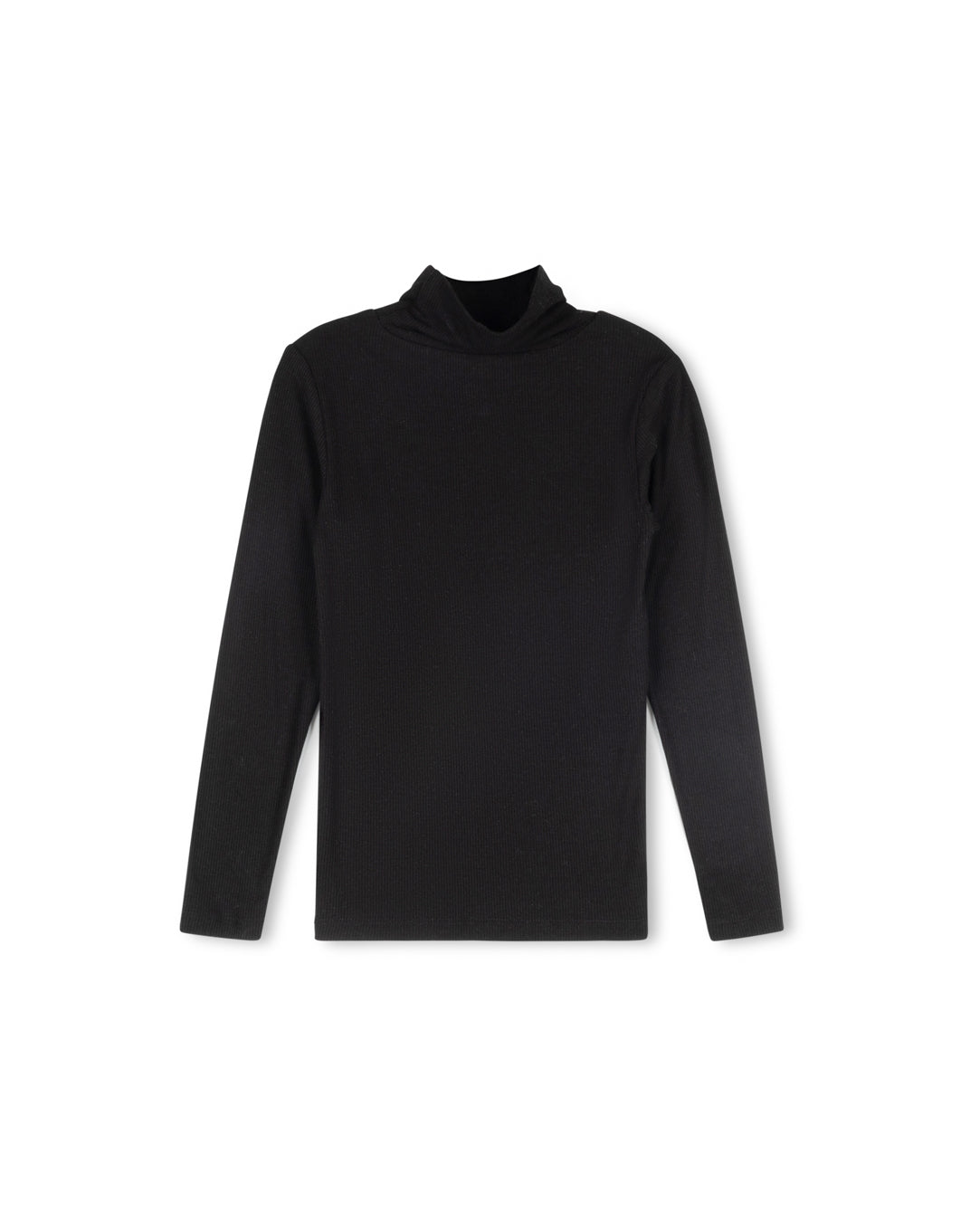 ONE CHILD BLACK KNIT MOCKNECK SWEATER
