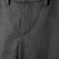 HARPER JAMES CHARCOAL WOOL SLIM PANTS