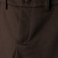 HARPER JAMES BROWN WOOL SLIM PANTS