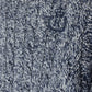 HARPER JAMES NAVY MARLED CABLE KNIT SWEATER