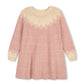 ONE CHILD PINK SPECKLED KNIT DRESS