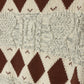 HARPER JAMES GREY DIAMOND DESIGN CABLE KNIT SWEATER