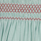 PAPILLON MINT SMOCK PETER PAN COLLAR DRESS