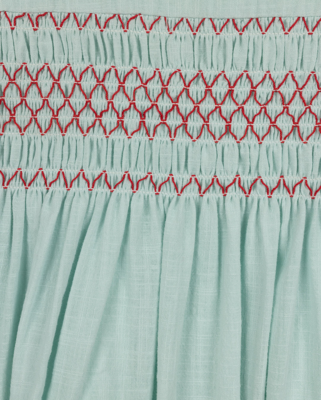 PAPILLON MINT SMOCK PETER PAN COLLAR DRESS