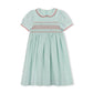 PAPILLON MINT SMOCK PETER PAN COLLAR DRESS